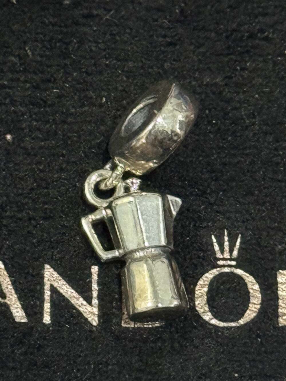 Pandora Sterling Silver Coffee Espresso Moka Pot Dangle Charm